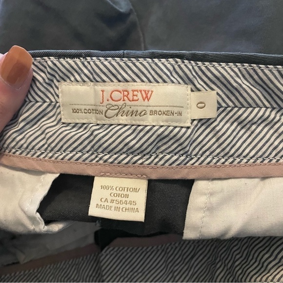 J. Crew Dark Charcoal Gray Chino Broken-In Shorts - Picture 3 of 5